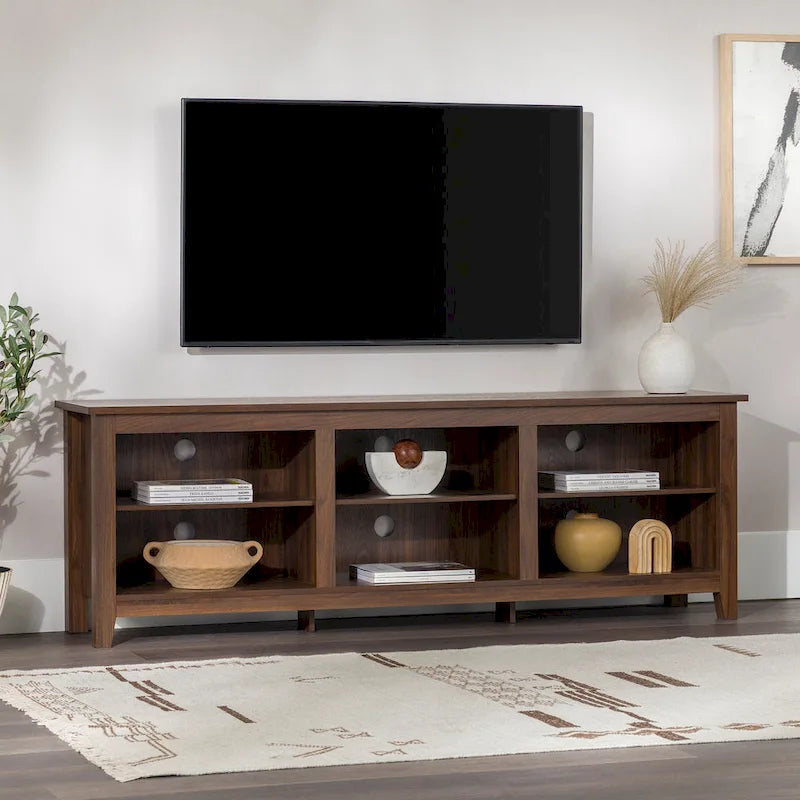 Meuble TV en bois de 70 pouces Middlebrook Designs avec rangement ouvert