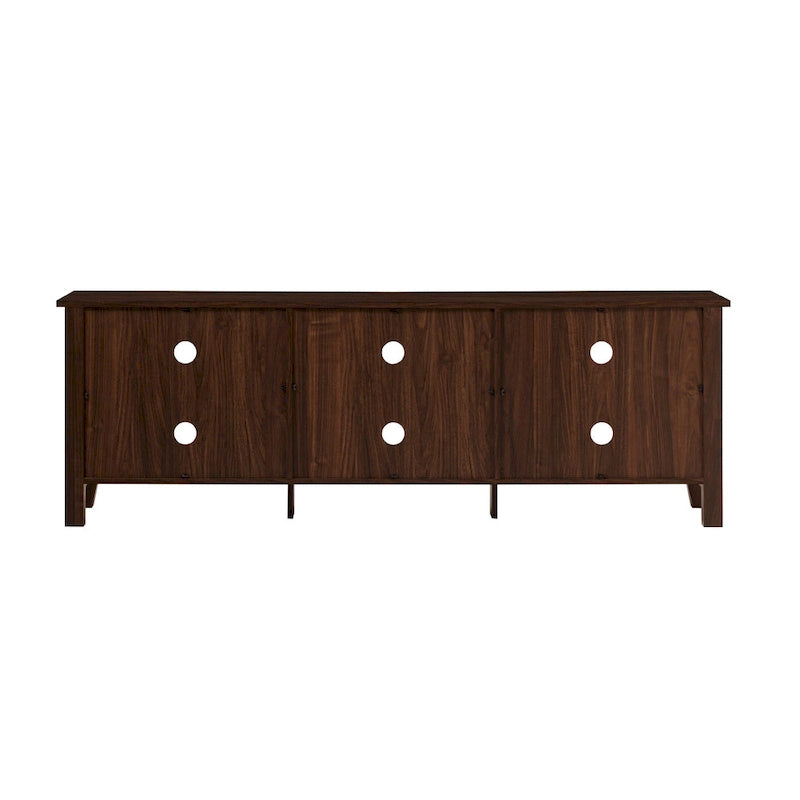 Meuble TV en bois de 70 pouces Middlebrook Designs avec rangement ouvert