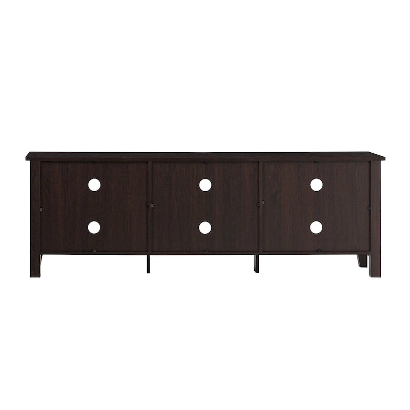 Meuble TV en bois de 70 pouces Middlebrook Designs avec rangement ouvert