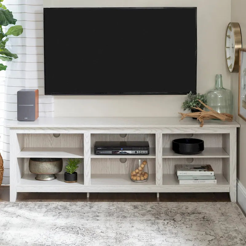 Meuble TV en bois de 70 pouces Middlebrook Designs avec rangement ouvert