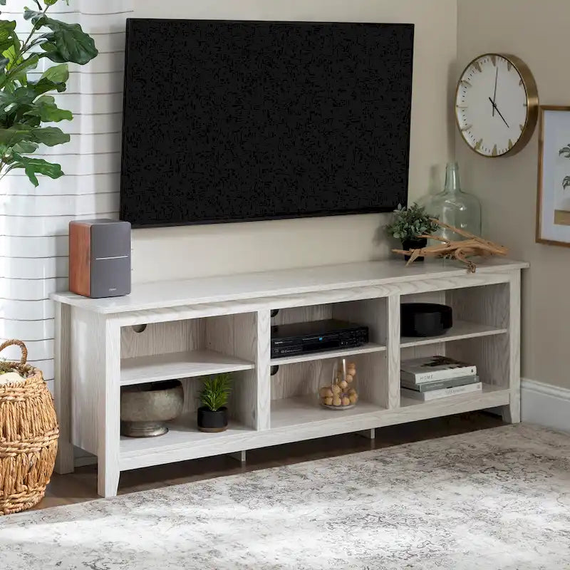 Meuble TV en bois de 70 pouces Middlebrook Designs avec rangement ouvert