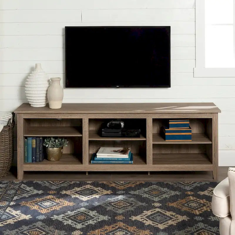 Meuble TV en bois de 70 pouces Middlebrook Designs avec rangement ouvert