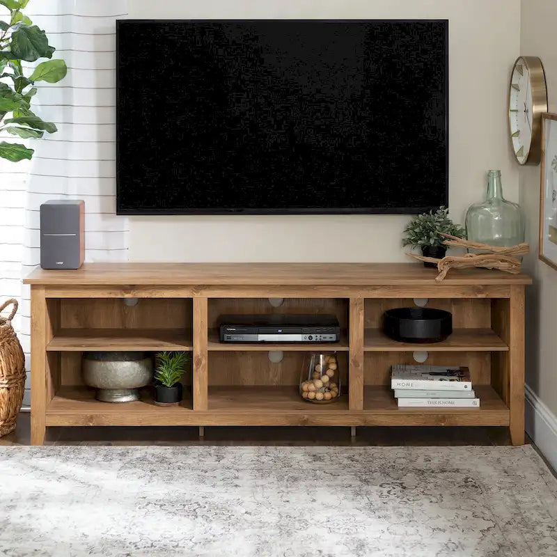 Meuble TV en bois de 70 pouces Middlebrook Designs avec rangement ouvert