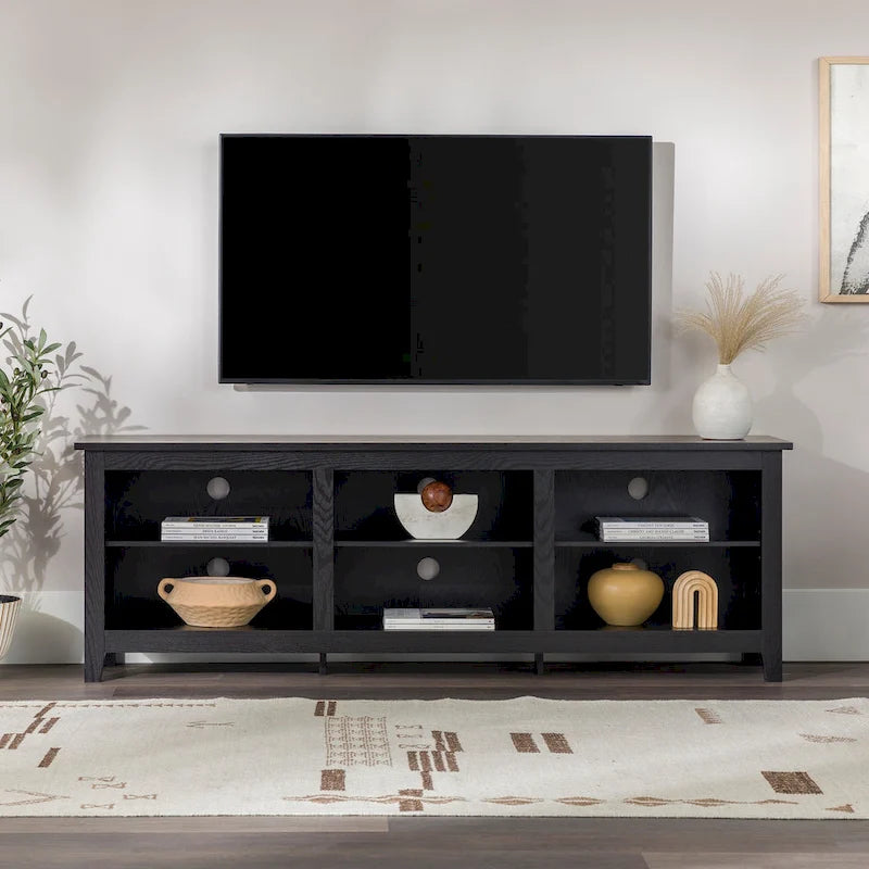 Meuble TV en bois de 70 pouces Middlebrook Designs avec rangement ouvert
