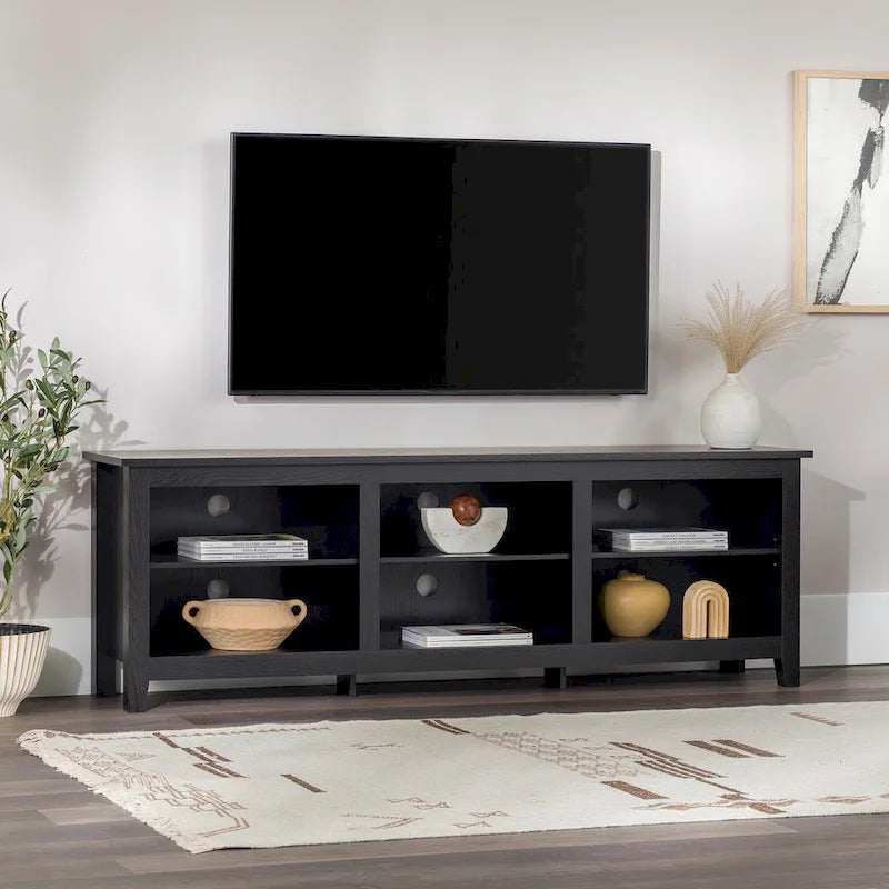 Meuble TV en bois de 70 pouces Middlebrook Designs avec rangement ouvert