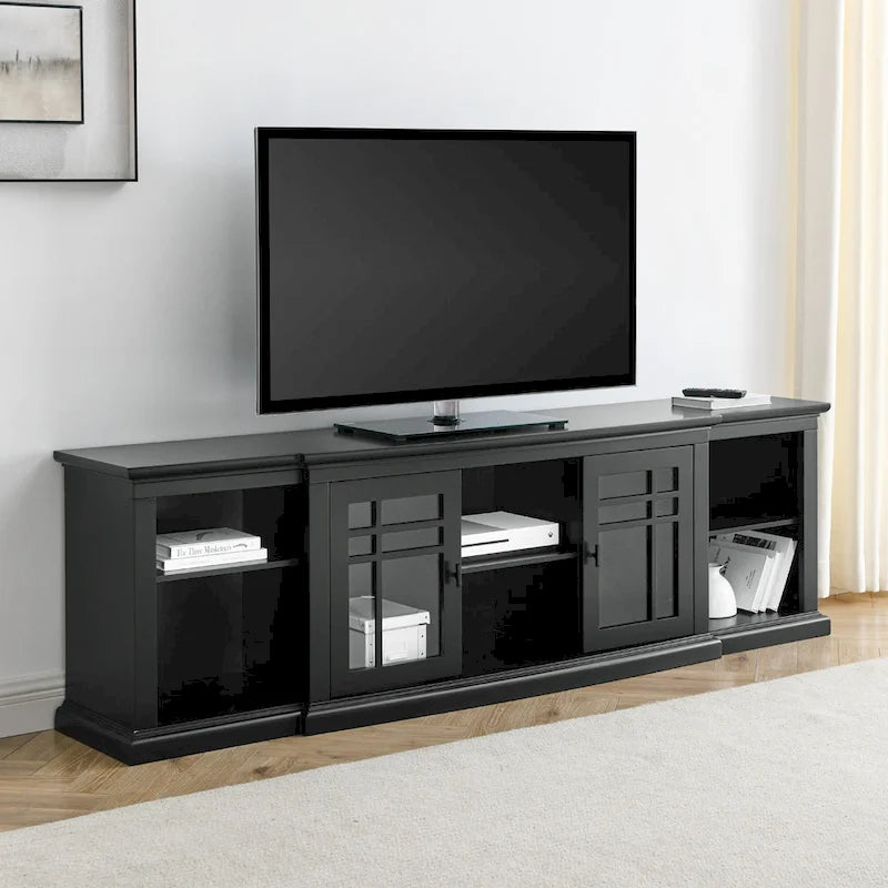 Meuble télé classique à façade brisée Middlebrook 80 pouces