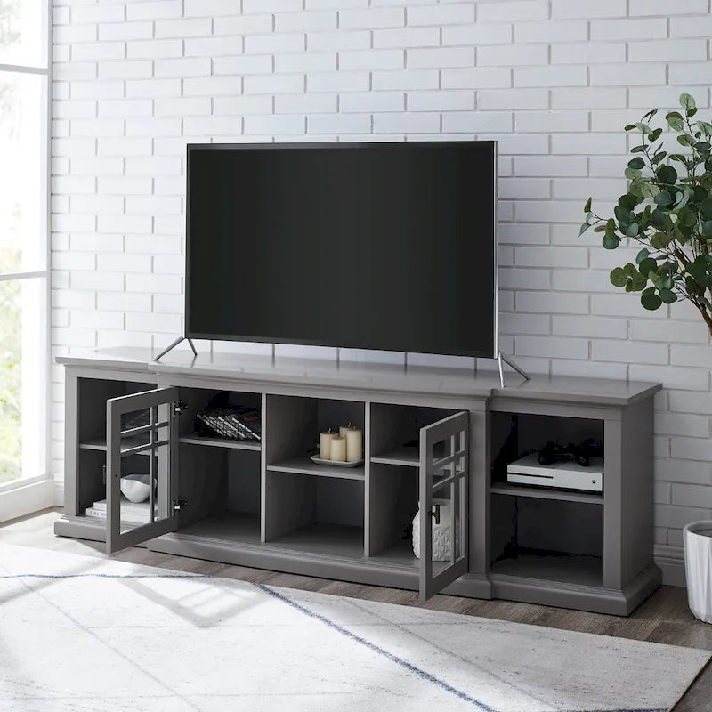 Meuble télé classique à façade brisée Middlebrook 80 pouces