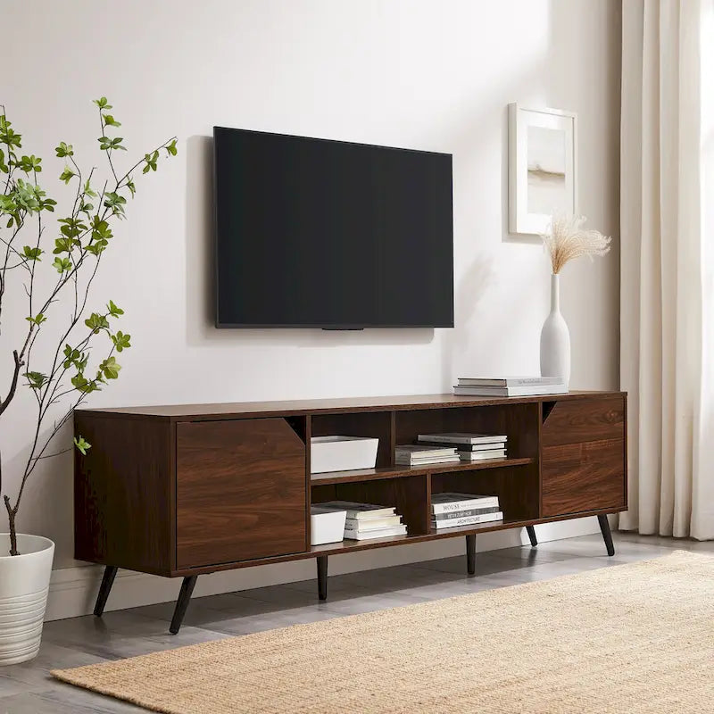 Meuble TV 70 pouces de style Mid-Century Modern Middlebrook Designs