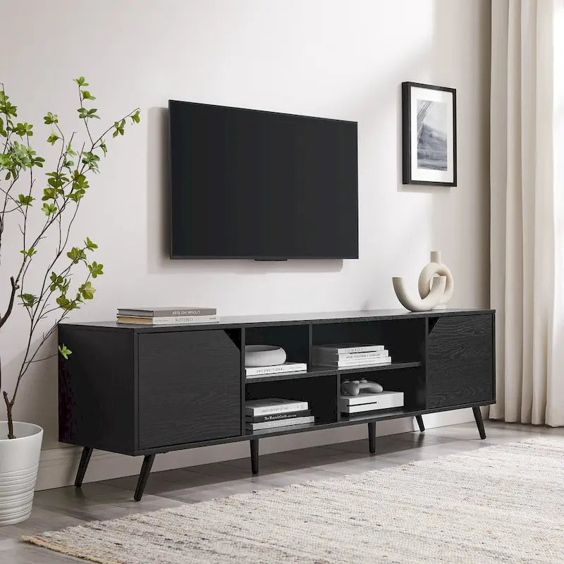 Meuble TV 70 pouces de style Mid-Century Modern Middlebrook Designs