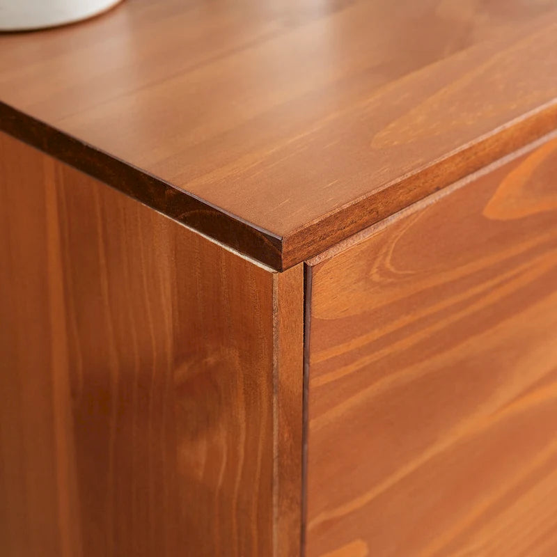 Meuble TV Middlebrook de 58 po en bois massif de style Mid-Century