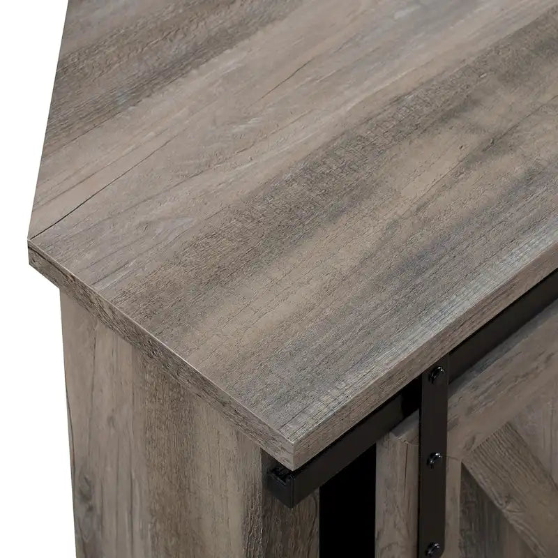 Meuble TV d'angle Middlebrook avec porte de grange coulissante de 52 pouces