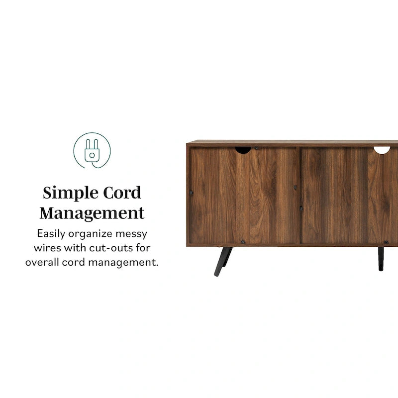 Meuble TV moderne Mid-Century de 70 pouces Middlebrook Designs