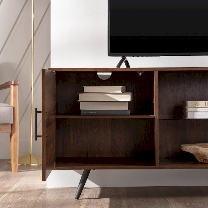 Meuble TV moderne Mid-Century de 70 pouces Middlebrook Designs