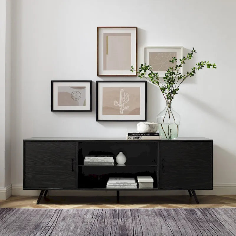 Meuble TV moderne Mid-Century de 70 pouces Middlebrook Designs