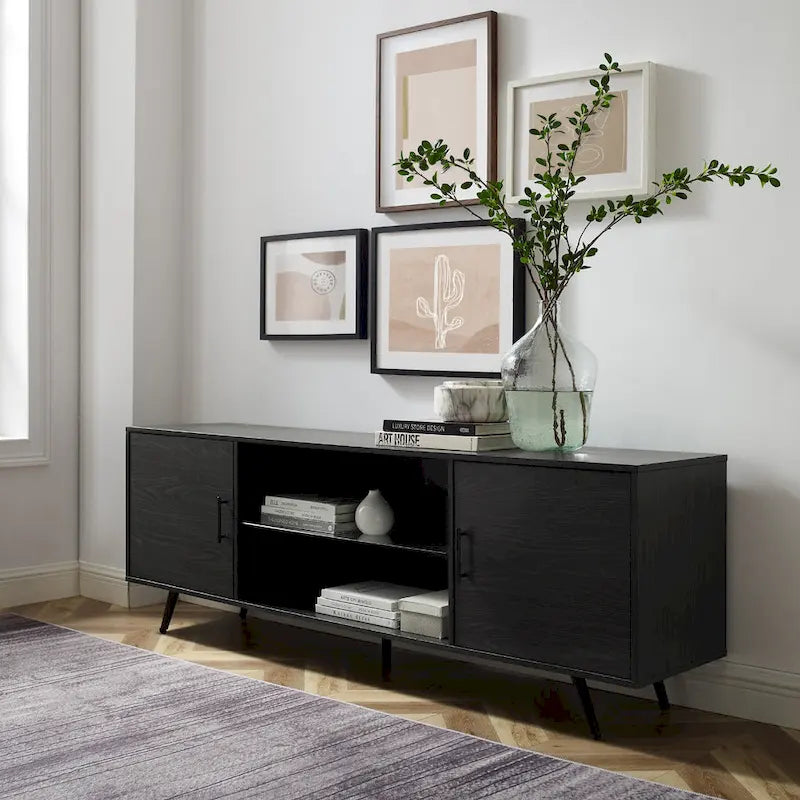 Meuble TV moderne Mid-Century de 70 pouces Middlebrook Designs