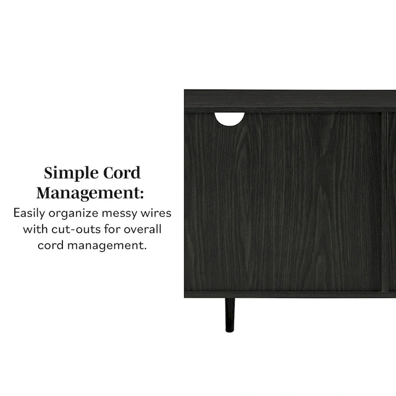 Meuble TV moderne Mid-Century de 70 pouces Middlebrook Designs