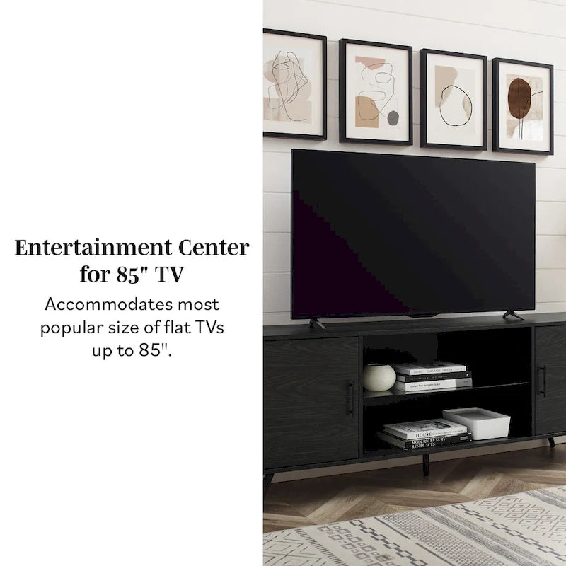 Meuble TV moderne Mid-Century de 70 pouces Middlebrook Designs