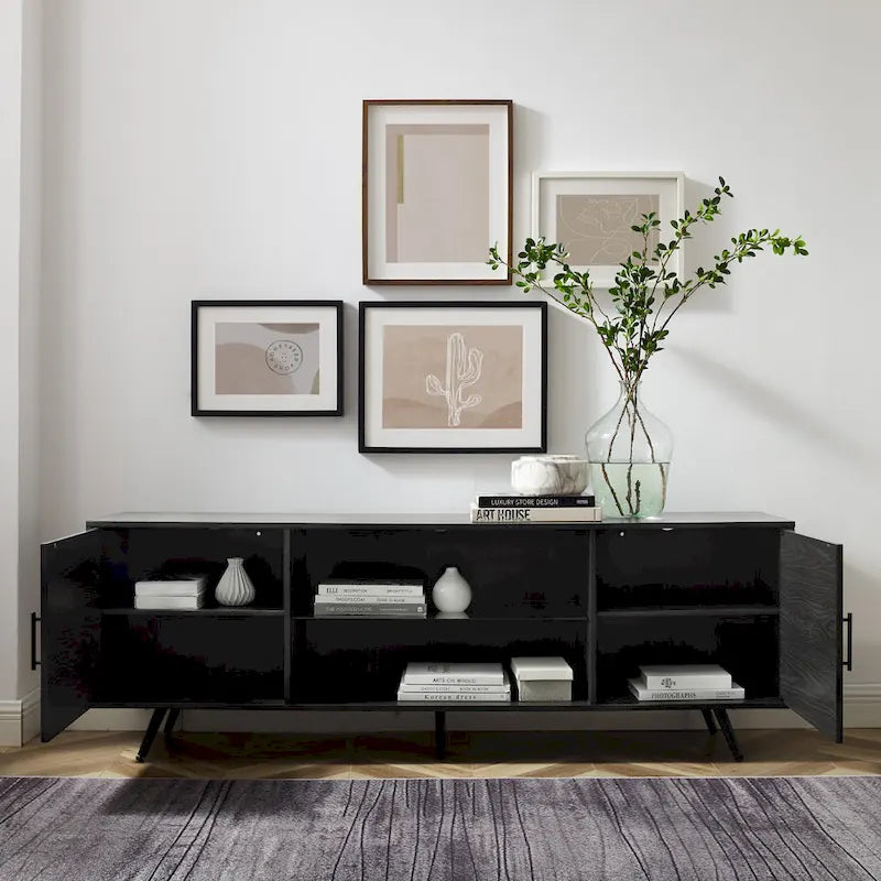 Meuble TV moderne Mid-Century de 70 pouces Middlebrook Designs