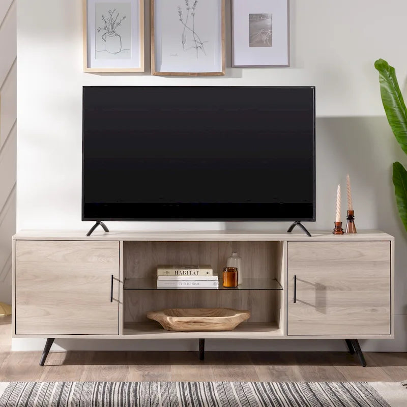 Meuble TV moderne Mid-Century de 70 pouces Middlebrook Designs