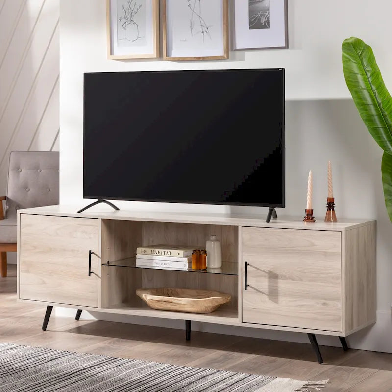 Meuble TV moderne Mid-Century de 70 pouces Middlebrook Designs