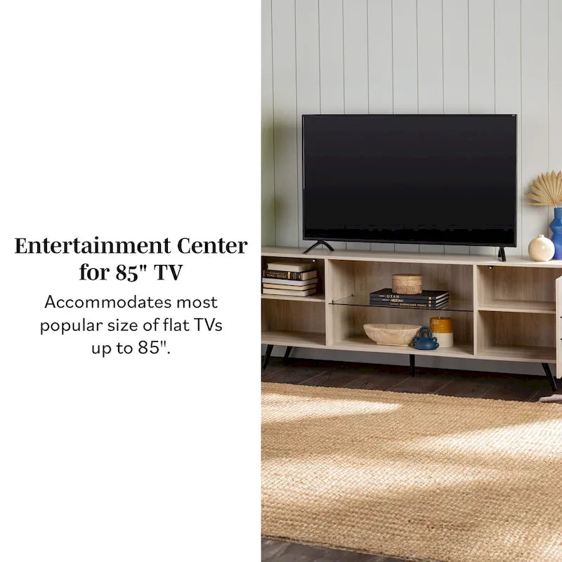 Meuble TV moderne Mid-Century de 70 pouces Middlebrook Designs