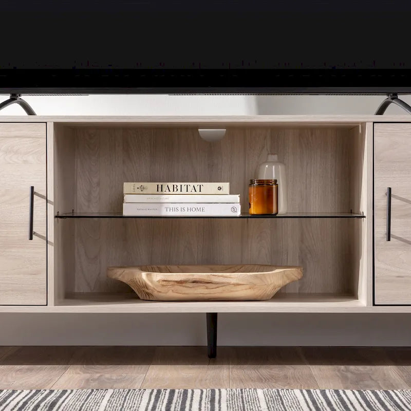 Meuble TV moderne Mid-Century de 70 pouces Middlebrook Designs
