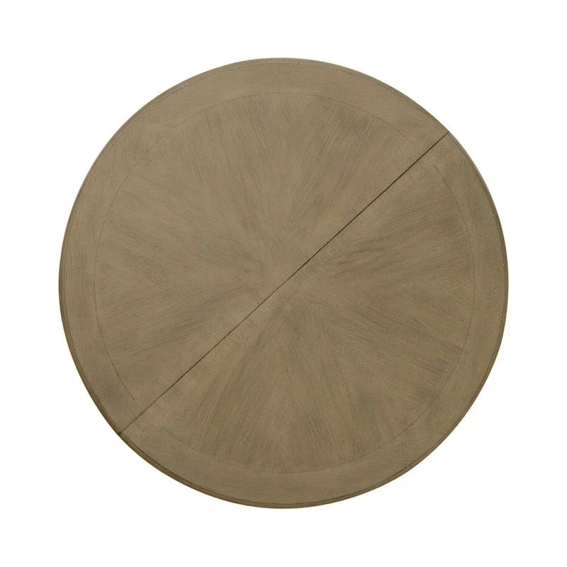 Magnolia Manor Round Pedestal Dining Table with Expandable Leaves - 2 Finishes