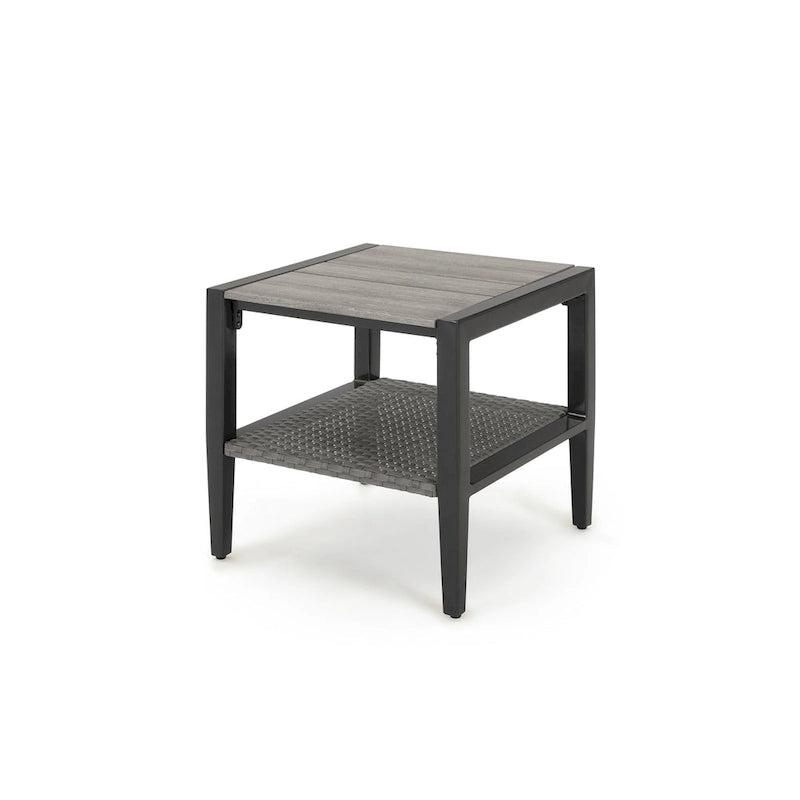 Vistano Ensemble de 7 pièces de mobilier de jardin en Sunbrella à mouvement - Gris