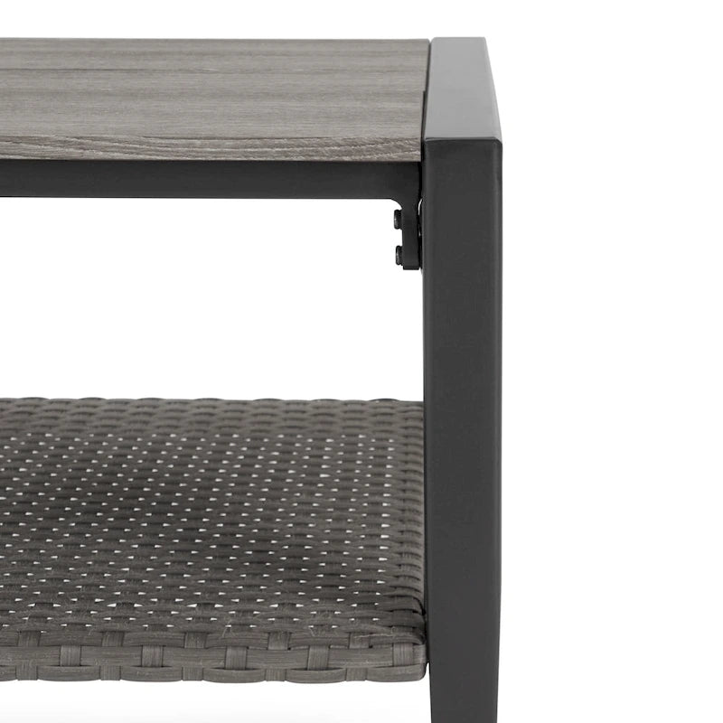 Vistano Ensemble de 7 pièces de mobilier de jardin en Sunbrella à mouvement - Gris