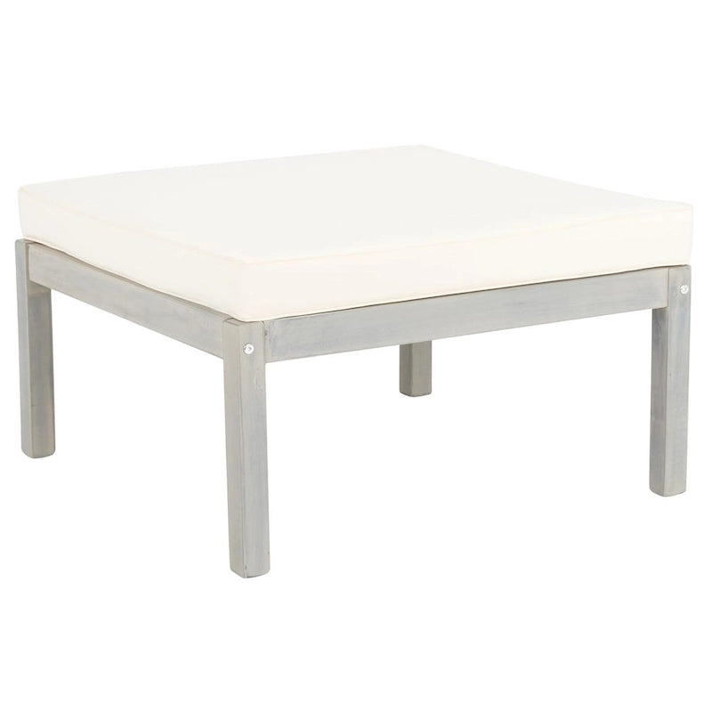 SAFAVIEH Mobilier d'extérieur Pratia Ensemble de 5 pièces d'extérieur - Gris cendre/Beige - 29L x 27P x 27H