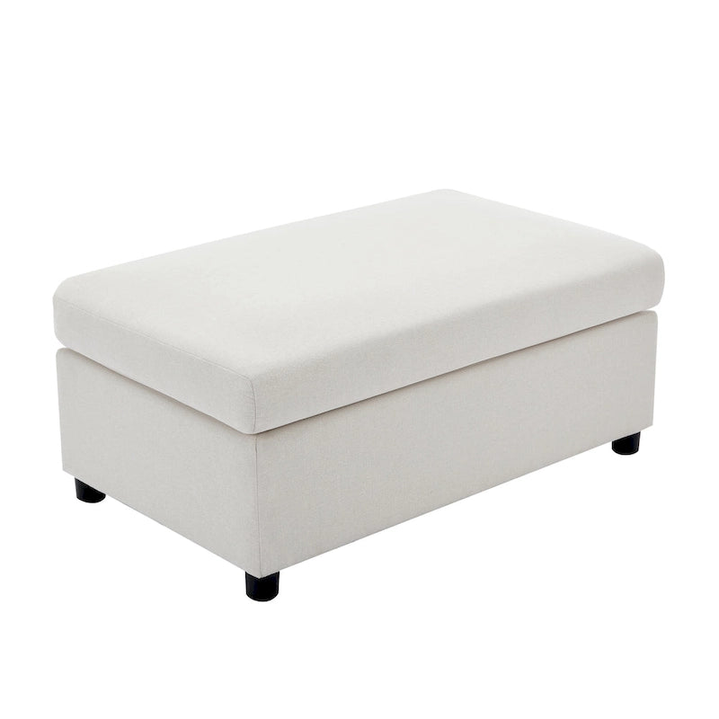 50 Modern Single Sofa with Armrests, Backrest, and Ottoman, Suitable for Living Room, Bedroom, and Office