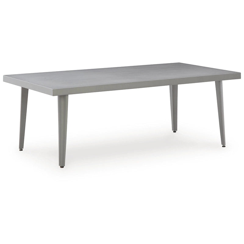 Signature Design by Ashley Ensemble canapé/chaises/table d'extérieur Gali gris/bleu (lot de 4) - 78,25 larg. x 33,25 prof. x 36,25 haut.