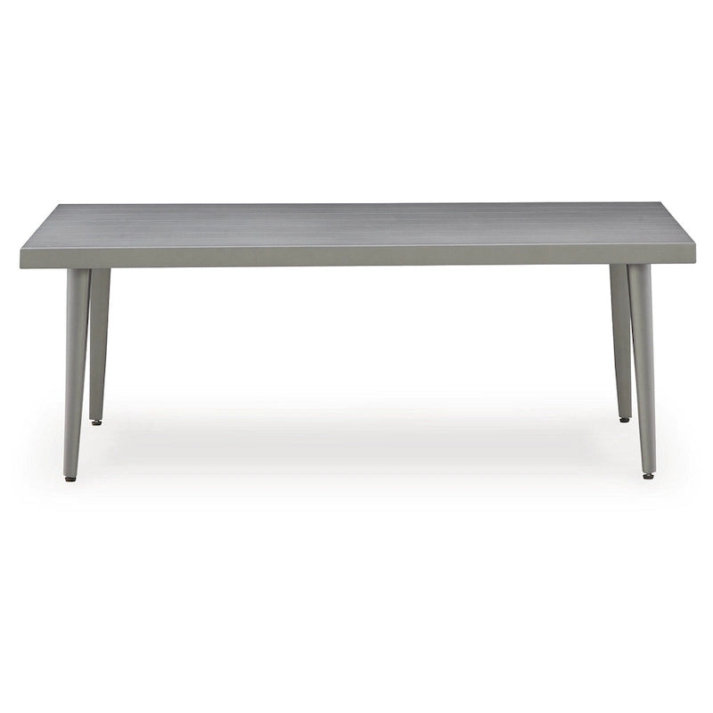 Signature Design by Ashley Ensemble canapé/chaises/table d'extérieur Gali gris/bleu (lot de 4) - 78,25 larg. x 33,25 prof. x 36,25 haut.