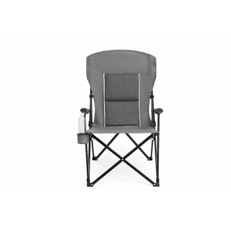 Chaise pliable portable avec porte-gobelet, supporte 113 kg