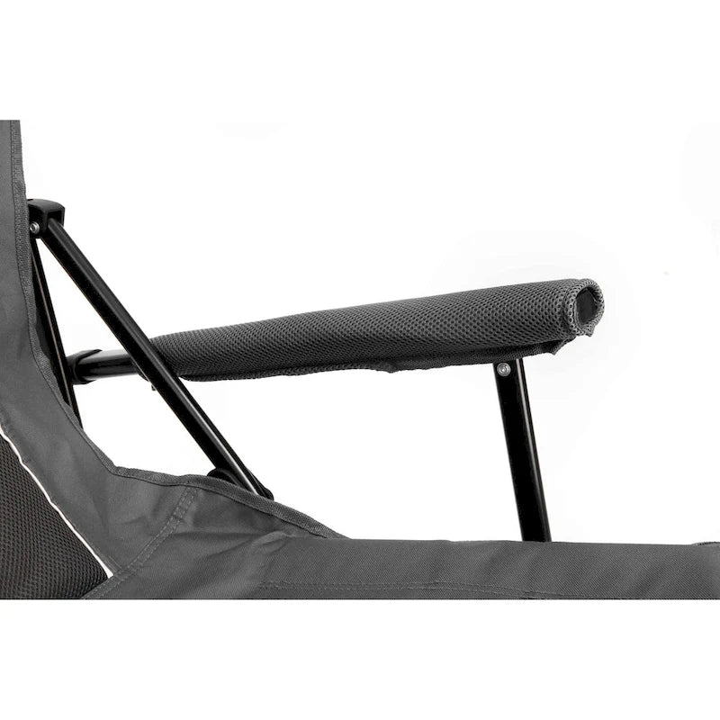 Chaise pliable portable avec porte-gobelet, supporte 113 kg