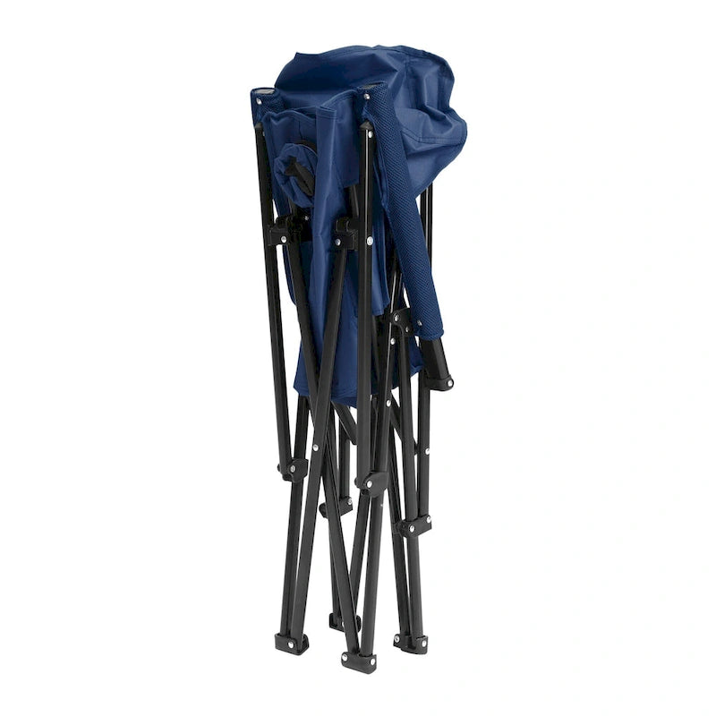 Chaise pliable portable avec porte-gobelet, supporte 113 kg