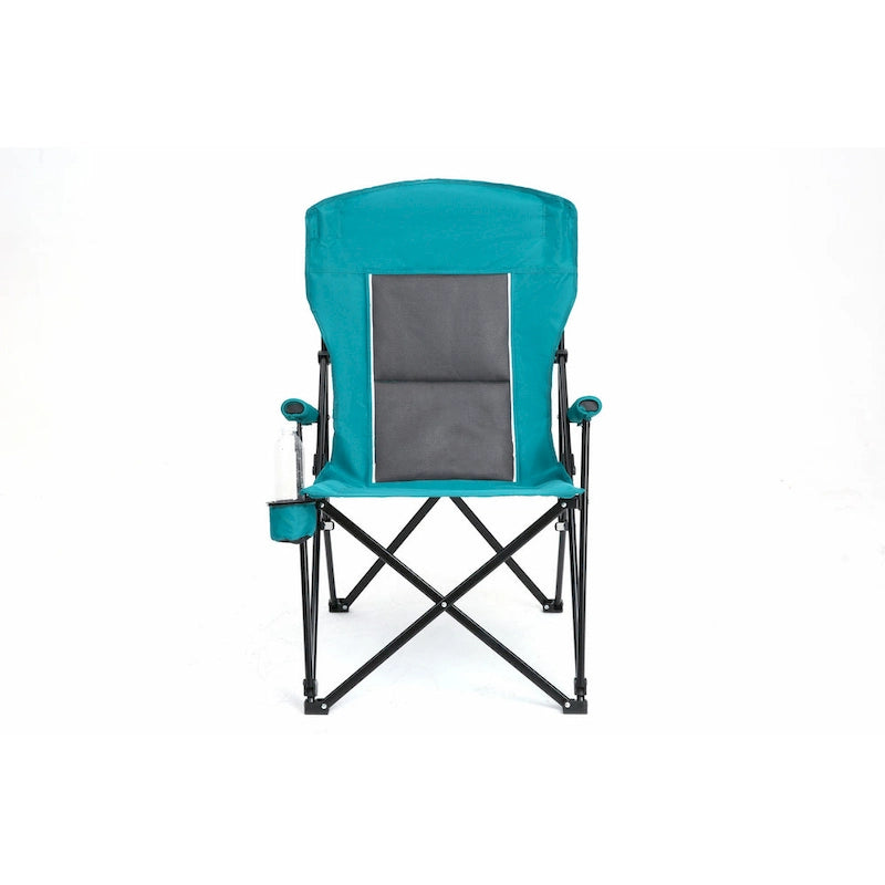 Chaise pliable portable avec porte-gobelet, supporte 113 kg