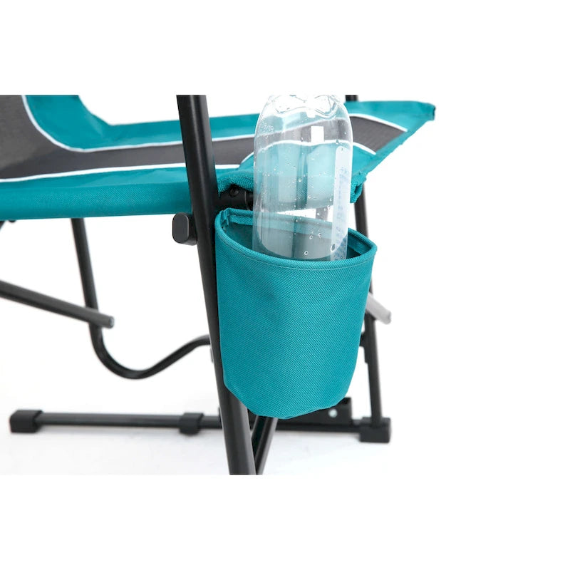 Chaise pliable portable avec porte-gobelet, supporte 113 kg
