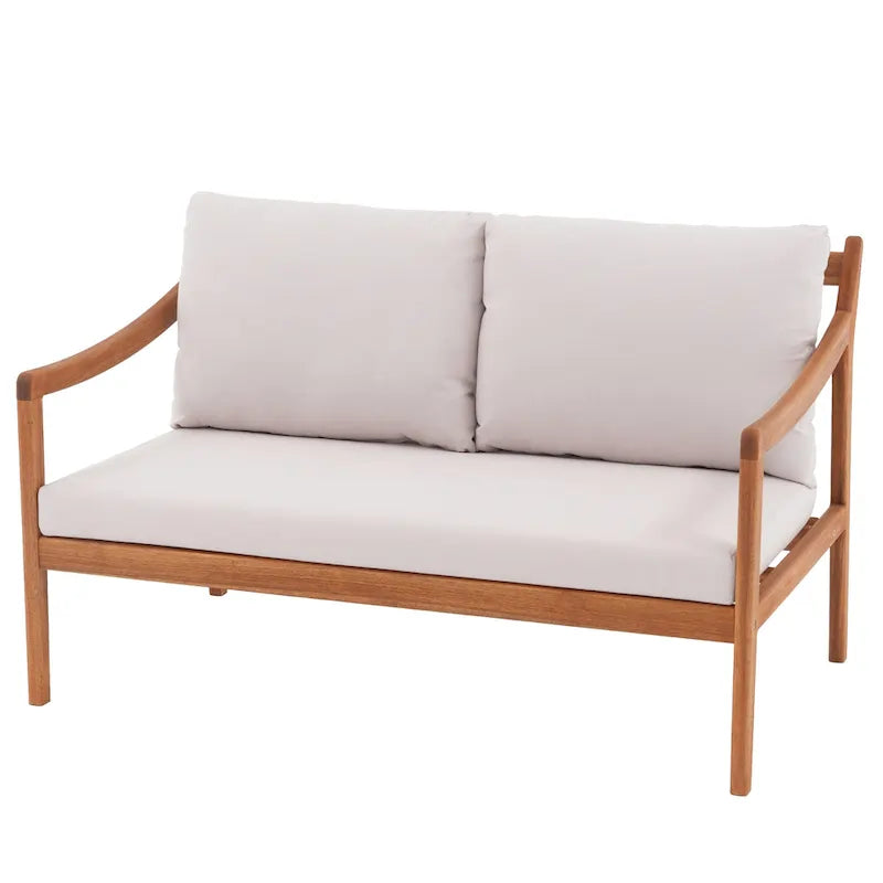 Ensemble causeuse 2 places d'extérieur avec table