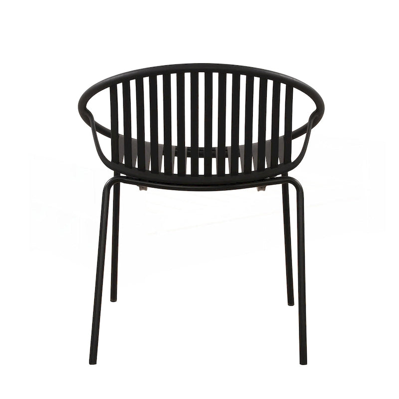 Ensemble de salle à manger d'extérieur moderne en métal et polypropylène, 7 pièces
