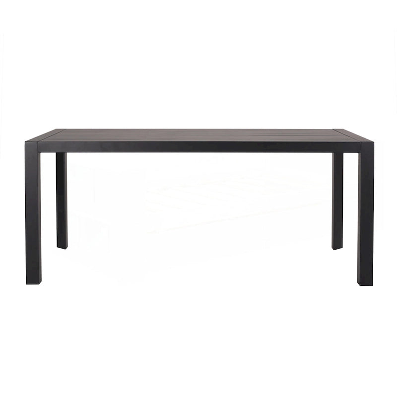 Ensemble de salle à manger d'extérieur moderne en métal et polypropylène, 7 pièces