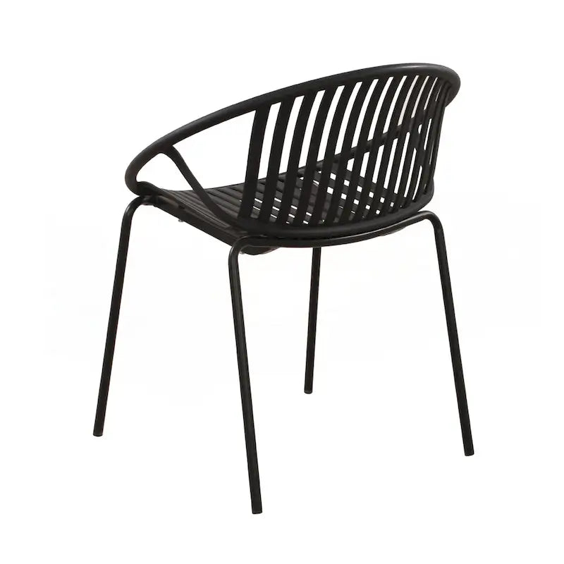Ensemble de salle à manger d'extérieur moderne en métal et polypropylène, 7 pièces