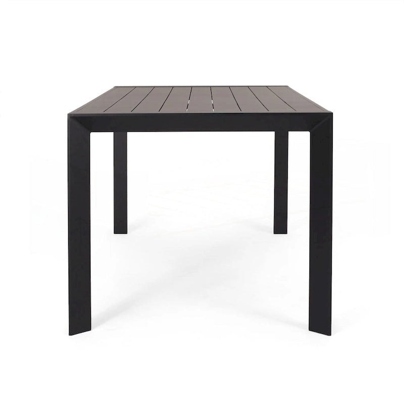 Ensemble de salle à manger d'extérieur moderne en métal et polypropylène, 7 pièces