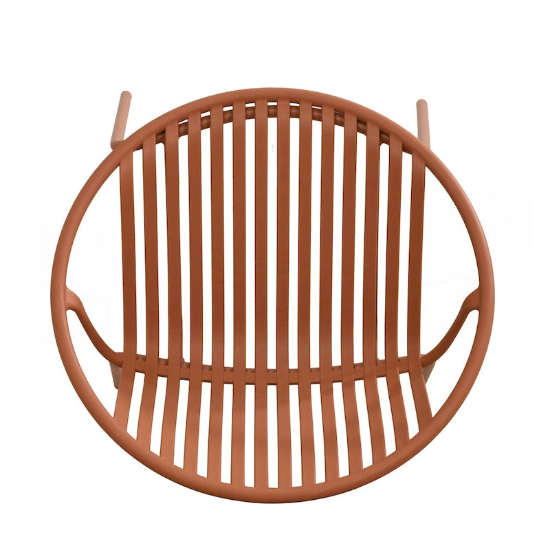 Ensemble de salle à manger d'extérieur moderne en métal et polypropylène, 7 pièces