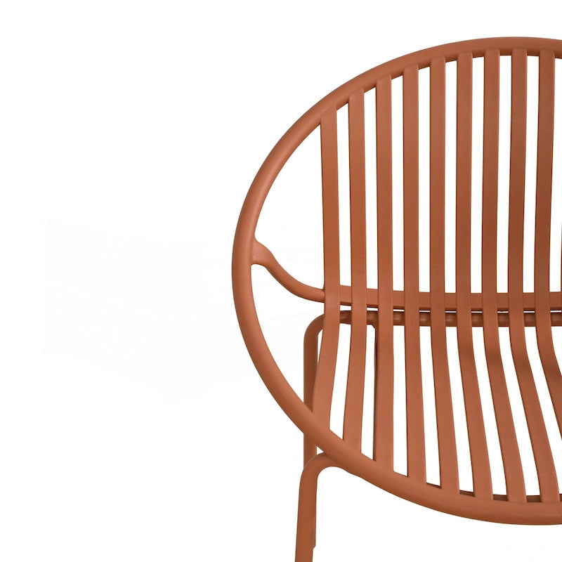 Ensemble de salle à manger d'extérieur moderne en métal et polypropylène, 7 pièces