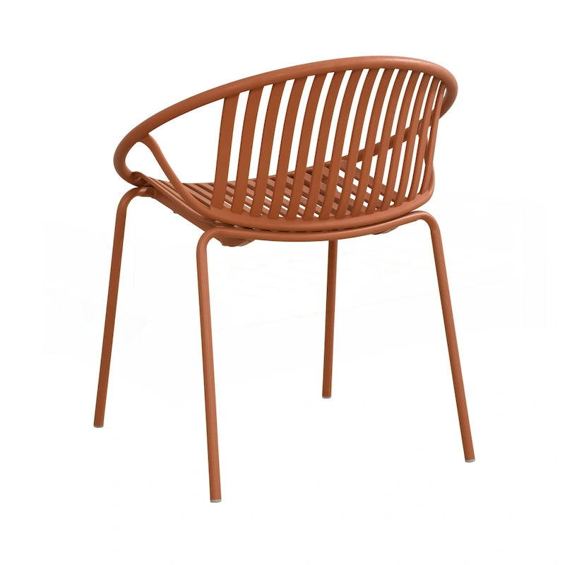 Ensemble de salle à manger d'extérieur moderne en métal et polypropylène, 7 pièces