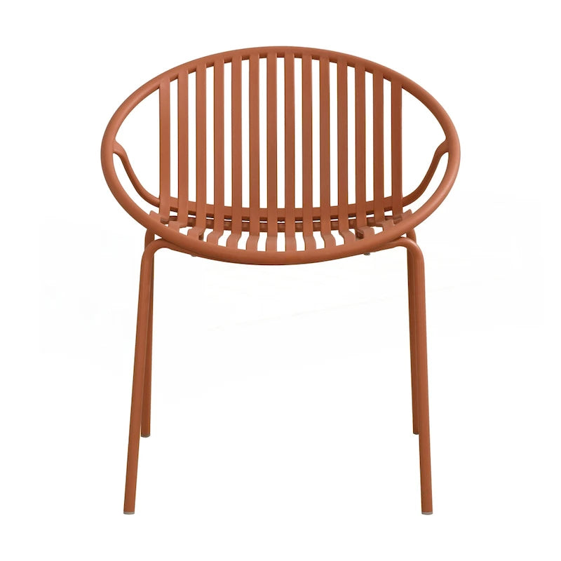 Ensemble de salle à manger d'extérieur moderne en métal et polypropylène, 7 pièces