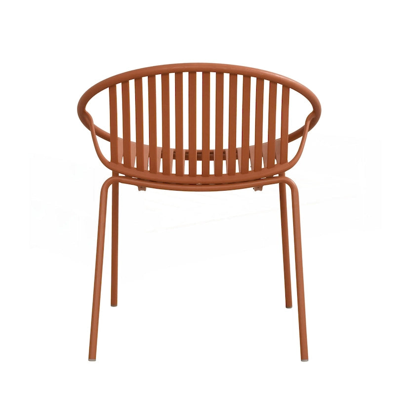 Ensemble de salle à manger d'extérieur moderne en métal et polypropylène, 7 pièces