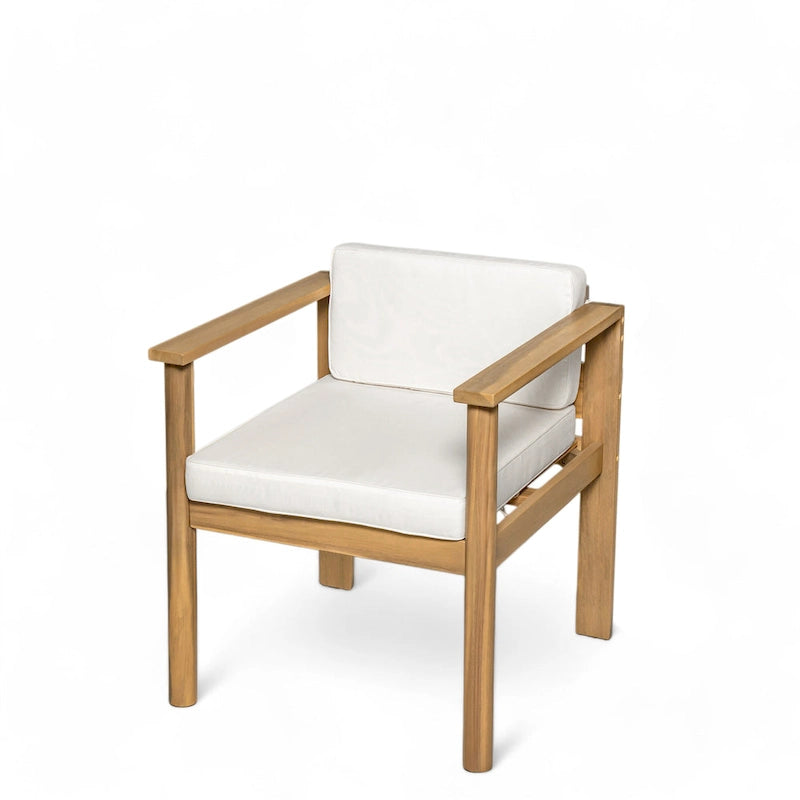 Ensemble de salle à manger d'extérieur 7 pièces pour 6 personnes, avec table rectangulaire de 185 cm