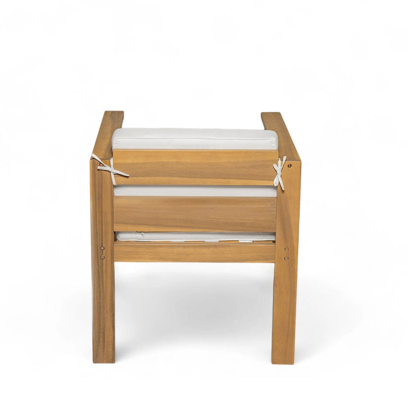 Ensemble de salle à manger d'extérieur 7 pièces pour 6 personnes, avec table rectangulaire de 185 cm